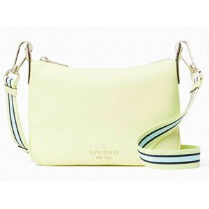 S Kate Spade Rosie Crossbody Pale Yellow Leather WKR00630 Melon Rind NWT $349